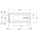 Акриловая ванна 170x75 см Duravit Starck 700335000000000