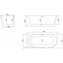 Акриловая ванна 170x78 см BelBagno BB410-1700-780-L