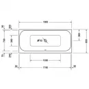 Акриловая ванна 180x80 см Duravit Happy D.2 700314000000000