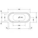 Акриловая ванна Duravit Starck 700010000000000 180x80 см, отдельностоящая, белый