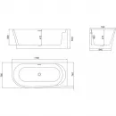 Акриловая ванна 170x78 см BelBagno BB410-1700-780-R