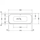 Акриловая ванна 180x80 см R Duravit Happy D.2 700317000000000