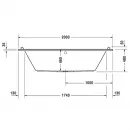 Акриловая ванна 200x100 см Duravit Starck 700341000000000