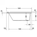 Акриловая ванна 150x75 см Duravit Starck 700332000000000