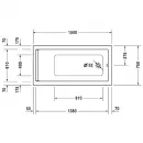 Акриловая ванна 150x75 см Duravit Starck 700332000000000