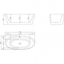 Акриловая ванна BelBagno BB404-1700-800 170x80 см, отдельностоящая, белый
