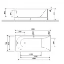 Акриловая ванна 169,5x75 см AM.PM Spirit W72A-170-075W-A2