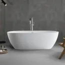 Акриловая ванна Abber AB9263-1.8 180x81,5 см, отдельностоящая, белый