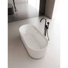 Акриловая ванна Abber AB9444MW 170x80 см, отдельностоящая, белый матовый