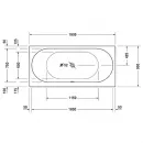 Акриловая ванна 190x90 см Duravit Darling New 700245000000000