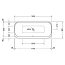 Акриловая ванна 180x80 см Duravit Happy D.2 700320000000000