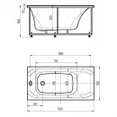Акриловая ванна 170x70 см Aquatek Альфа ALF170-0000062