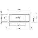 Акриловая ванна 170x70 см R Duravit Vero 700132000000000