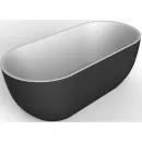 Акриловая ванна BelBagno BB70-1700-800-W/NM 170x80 см, отдельностоящая, черный матовый/белый