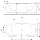 Акриловая ванна 180x80 см Am.Pm Sensation W30A-180-080W-A