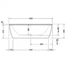 Акриловая ванна 190x90 см Duravit Darling New 700248000000000