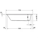 Акриловая ванна 170x70 см Duravit D-Code 700098000000000
