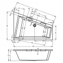 Акриловая ванна 180x130 см Riho Doppio L B034001005