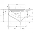 Акриловая ванна 177x130 см R Duravit Paiova 5 700395000000000