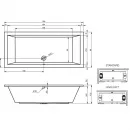 Акриловая ванна 200x90 см Riho Lusso B016001005