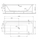 Акриловая ванна 180x80 см Am.Pm Inspire 2.0 W52A-180-080W-A