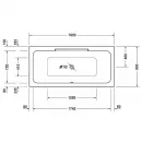 Акриловая ванна 190x90 см Duravit DuraStyle 700299000000000