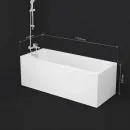 Акриловая ванна Am.Pm Gem W93A-170-070W-A 170x69,5 см, белый