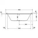 Акриловая ванна 180x80 см Duravit Starck 700338000000000