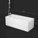 Акриловая ванна Am.Pm Gem W93A-170-075W-A 170x74,5 см, белый