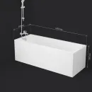 Акриловая ванна Am.Pm Gem W93A-180-070W-A 180x69,5 см, белый