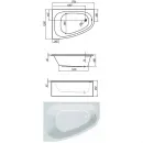Акриловая ванна 170x120 см D Kolpa San Chad Basis 5013-01