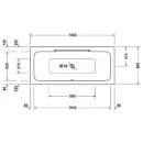 Акриловая ванна 180x80 см Duravit DuraStyle 700298000000000