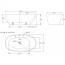 Акриловая ванна BelBagno BB80-1700-W0 170x83 см, отдельностоящая, белый