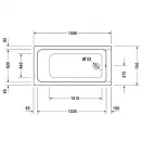 Акриловая ванна 150x75 см Duravit D-Code 700095000000000