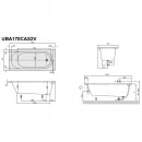 Акриловая ванна Villeroy & Boch O.Novo UBA170CAS2V-01 169,5x75 см, альпийский белый