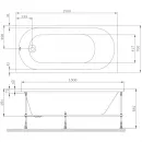 Акриловая ванна 150x70 см Am.Pm X-Joy W94A-150-070W-A1