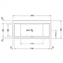 Акриловая ванна 190x90 см Duravit Vero 700136000000000