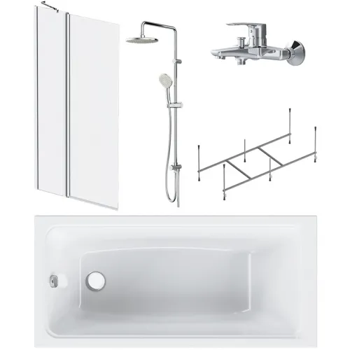 Акриловая ванна 150x70 см Am.Pm Gem W90ASET-150D3W5