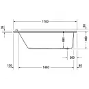 Акриловая ванна 170x80 см Duravit Starck 700336000000000