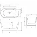 Акриловая ванна 130x70 см Abber AB9216-1.3