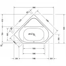 Акриловая ванна 140x140 см Duravit D-Code 700137000000000
