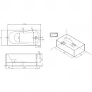 Акриловая ванна 150x70 см Am.Pm X-Joy W88A-150-070W-A