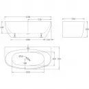 Акриловая ванна 150x78 см BelBagno BB83-1500-W0