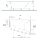 Акриловая ванна 160x100 см L Am.Pm Spirit W72A-160L100W-A2