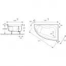 Акриловая ванна левосторонняя 150x100 Jacob Delafon Micromega Duo E60219RU-00