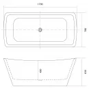 Акриловая ванна Aquatek Верса AQ-4777 170x78 см, отдельностоящая, белый