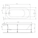 Акриловая ванна 170x75 см Am.Pm X-Joy W94A-170-075W-A