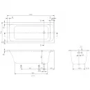 Акриловая ванна 160x70 см Villeroy & Boch Architectura UBA167ARA2V-01