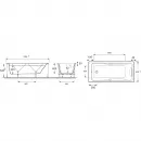 Акриловая ванна 180x80 Jacob Delafon Odeon Up E6048RU-00
