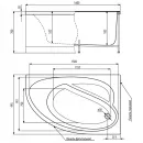 Акриловая ванна 160x99,5 см Timo Iva IVA1610R